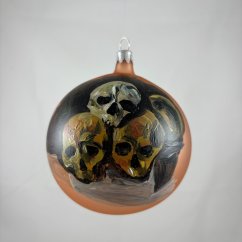 Paul Cézanne – Pyramid of Skulls, zlatohnedá guľa 10 cm