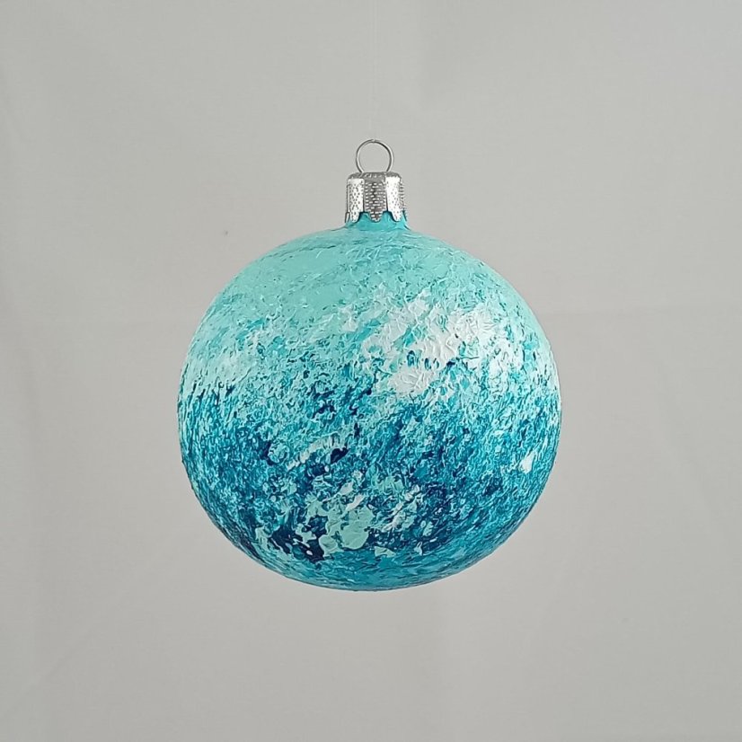 Kézzel fújt karácsonyi gömb minta szerint