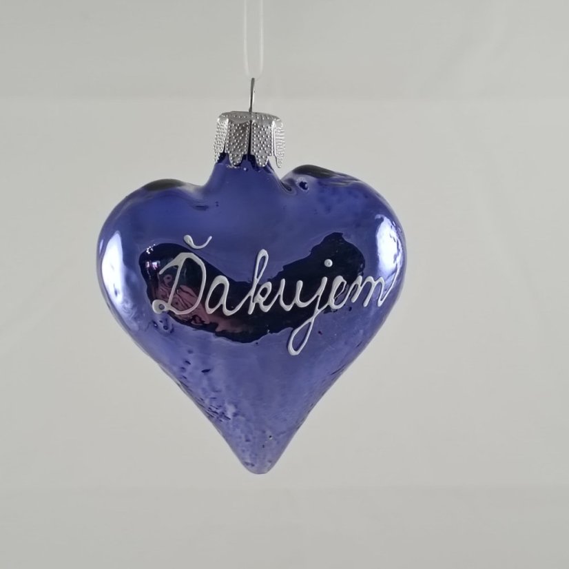 Srdce s nápisom „Ďakujem“