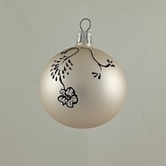 Kézzel fújt karácsonyi gömb minta szerint