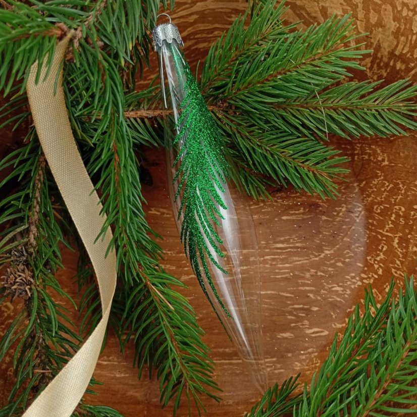 Kézzel fújt karácsonyi rakéta mintával