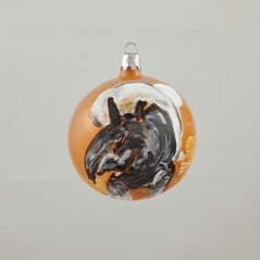 Ručně malovaná skleněná ozdoba - mravčiar