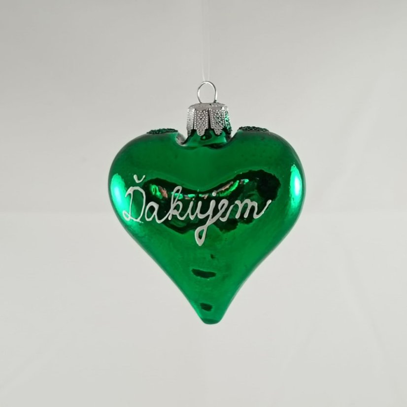 Srdce s nápisom „Ďakujem“
