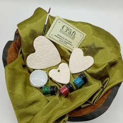 Kreativní DIY sada – zdobení keramických vánočních ozdob (terakota)-KOPIE