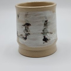 Ručně vyráběný keramický hrnek – motiv kohouta