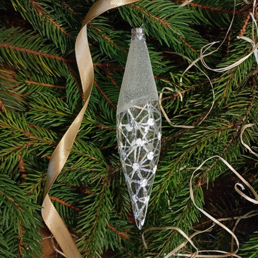 Ručně foukaná vánoční raketa se vzorem