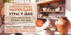 Workshop keramiky MASTER CLASS - Výpal v jame, 21.3.2026