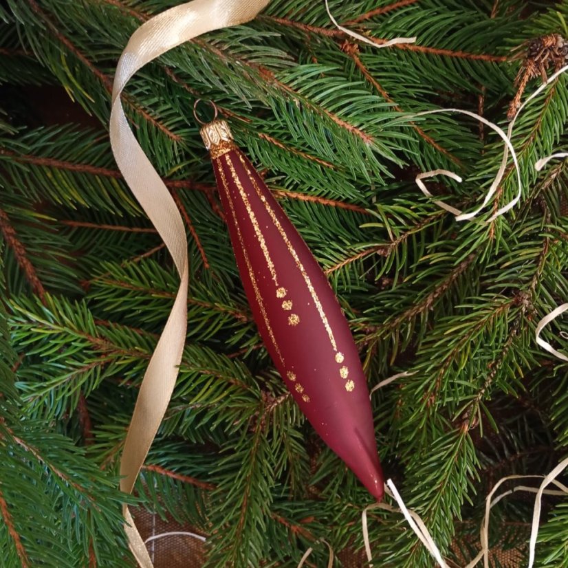 Ručně foukaná vánoční raketa