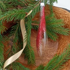 Kézzel fújt karácsonyi rakéta mintával