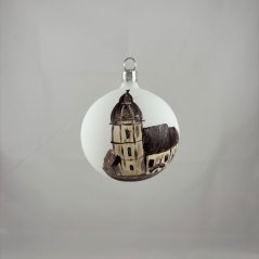 Gotická cesta – Koceľovce, matná biela guľa 7 cm