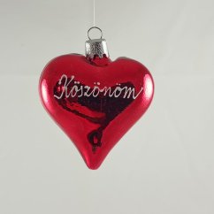 Srdce s nápisom „Köszönöm“