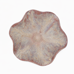 Keramická mísa s abstraktní glazurou – volná forma