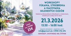 Workshop foukání, stříbření a malování skla 21.3.2026