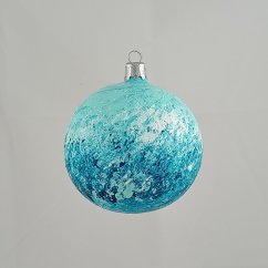 Kézzel fújt karácsonyi gömb minta szerint