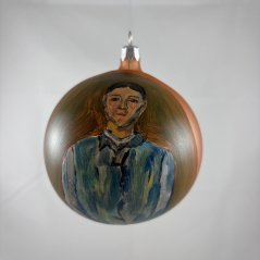 Paul Cézanne – Madame Cézanne in Blue, zlatohnedá guľa 10 cm