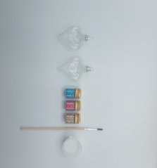 Skleněná foukaná srdíčka