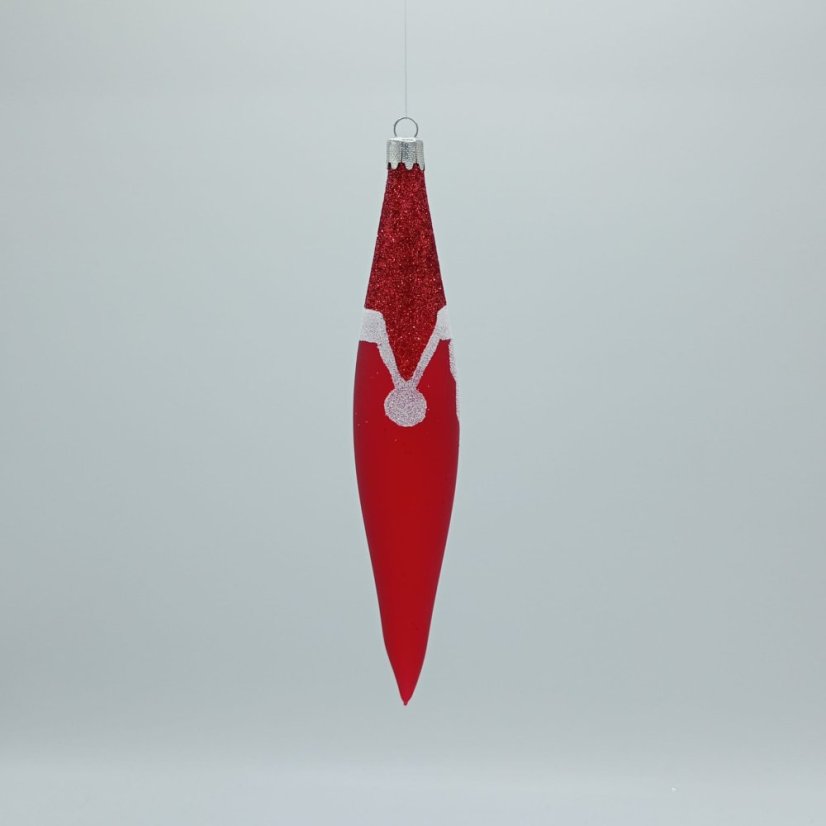 Kézzel fújt karácsonyi rakéta mintával