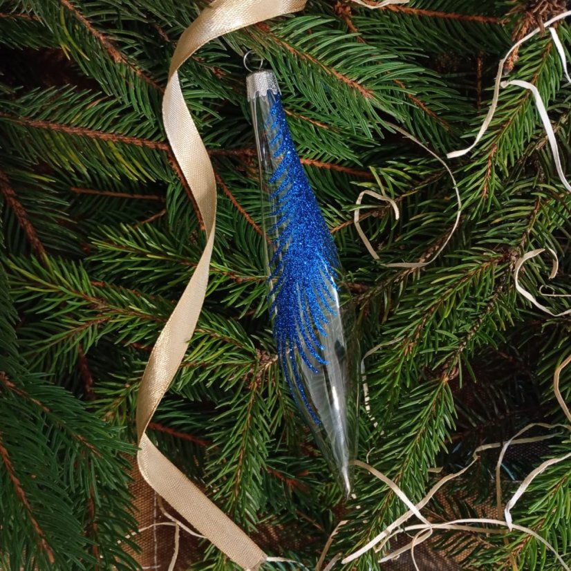 Kézzel fújt karácsonyi rakéta mintával