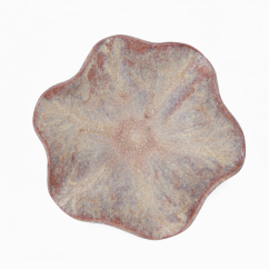 Keramická mísa s abstraktní glazurou – volná forma