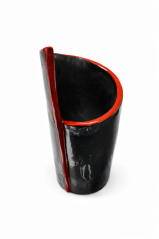 Keramická váza s kontrastním okrajem