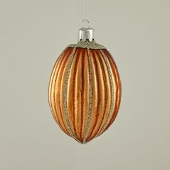 Vianočná ozdoba – sklenená oliva