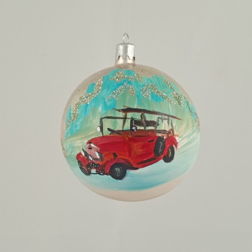 Kézzel festett üveggömbök – veteránok különböző színváltozatokban