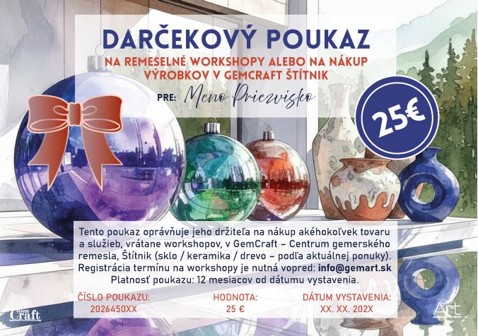 Dárkový poukaz 25 eur