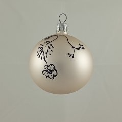 Kézzel fújt karácsonyi gömb minta szerint